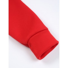 [Cozy Cartoon Hoodie] Cozy Comfort Cartoon Print Men's Hoodie | Long Sleeve Pullover with Fun Animated Character Design, Light Gray, Perfect for Fall and Winter