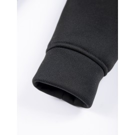 3pcs Men'S Crew Neck Sweatshirts with Fleece Lining - Vintage Style, Thick Knit Pullover Sweatshirts in Black, Navy Blue, and Maroon - Casual & Sporty for Spring, Fall, and Winter - Perfect for Outdoor Activities, Fitness, and Travel