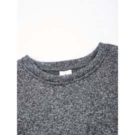 3pcs Men'S Crew Neck Sweatshirts with Fleece Lining - Vintage Style, Thick Knit Pullover Sweatshirts in Black, Navy Blue, and Maroon - Casual & Sporty for Spring, Fall, and Winter - Perfect for Outdoor Activities, Fitness, and Travel