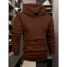 Men's OUTLAW Graphic Hooded Sweatshirt - Black with White Bold Lettering, Heavyweight 300gsm Pullover Hoodie, Casual Winter Warmth, Machine Washable, Streetwear & Outdoor Wear with Chest Pocket & Adjustable Hood