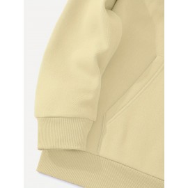 3pcs Men's Casual Fashion Brand Print Hoodie, Long Sleeve Pullover Sweatshirt Set