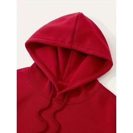 3pcs Men's Casual Fashion Brand Print Hoodie, Long Sleeve Pullover Sweatshirt Set