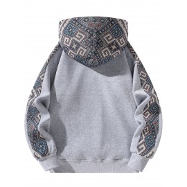 1pc Unisex Fleece-Lined Hoodie - Sporty Color-Block Design with Adjustable Drawstring, Front Zipper & Pockets, Soft Warm Fabric for Indoor/Outdoor Comfort, Regular Fit Casual Pullover, Indoor Warmth Clothing, Colorblock Hoodie, Durable Casualwear