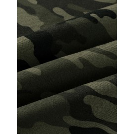 Men's fashionable casual camouflage sports warm fleece hooded sweatshirt