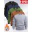 5pcs Men'S Fleece Crew Neck Sweatshirts - Solid Color Long Sleeve Pullover Set, Beige, Gray, Green, Navy Blue, Black - Ideal for Casual Wear, Outdoor Activities, Hiking, Gym, Travel, Hiking Apparel|Casual Style|Comfortable Fit, Sweater Set