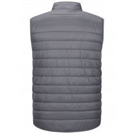 [Windproof Vest] Lightweight High Quality 33,000ft Men's Windproof Insulated Vest | Packable Stand Collar Sleeveless Jacket for Golf Running Tennis, Machine Washable Nylon-Lined Winter Outerwear, Casual Winter Wear