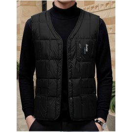 Elson OBM Men'S Warm Vest - 100% Polyester Sleeveless Layering Piece for Outdoor Casual Wear