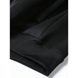 Men's Casual Zip-Up Jacket with Stand Collar - 