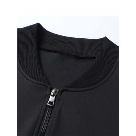 Men's Stylish African Print Zip-Up Jacket - Slim Fit, Beige with 